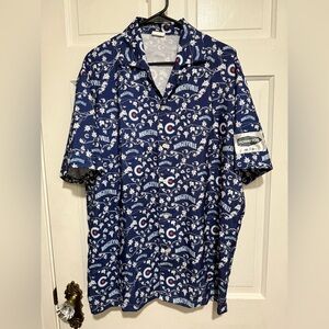 Mens Button Down Wrigleyville Cubs Hornitos Shirt Hawaiian